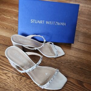 Stuart Weitzman White Sandals